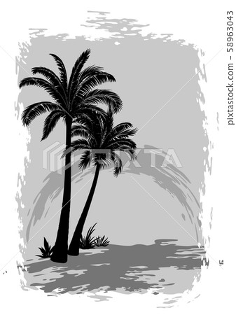 Landscape with Palms Landscape with Palms 58963043