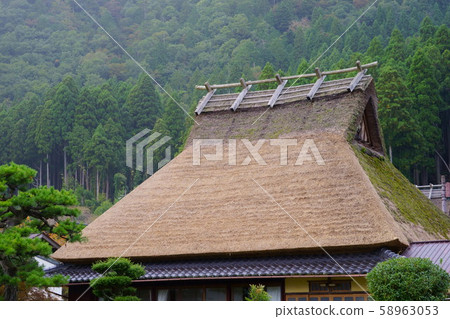 Mossy autumn thatched roof 1 58963053