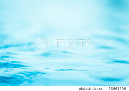 Blur water background wavy clean fresh water in light cool cyan turquoise blue green vintage color 58963306