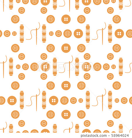 Sewing and needlework seamless pattern 58964024