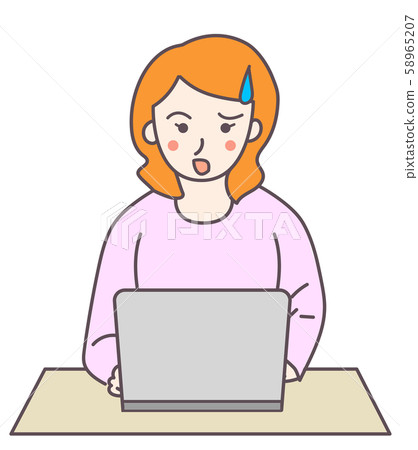 女性個人電腦 58965207