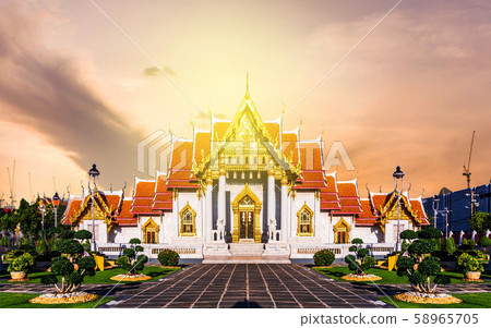 Marble Temple of Bangkok, Thailand, Wat Marble Temple of Bangkok, Thailand, Wat 58965705