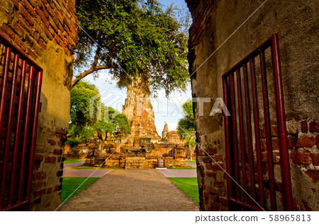 Wat Phra Ram, Ayutthaya province, Thailand. Wat Phra Ram, Ayutthaya province, Thailand. 58965813