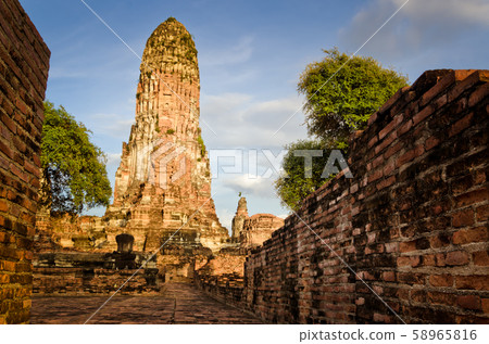 Wat Phra Ram, Ayutthaya province, Thailand. Wat Phra Ram, Ayutthaya province, Thailand. 58965816