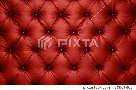 Red leather capitone background texture 58966462