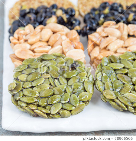 Korean traditional sweet snacks with peanuts 58966566
