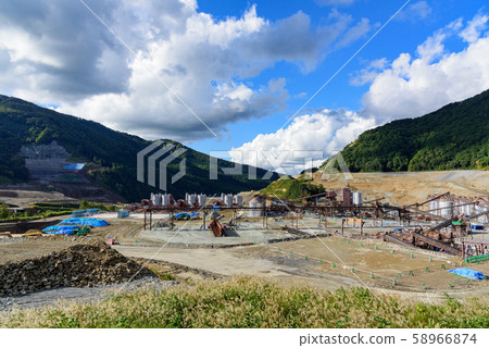 Naruse Dam construction site 58966874