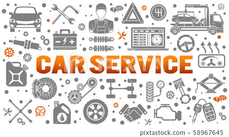 Car Service Banner Car Service Banner 58967645