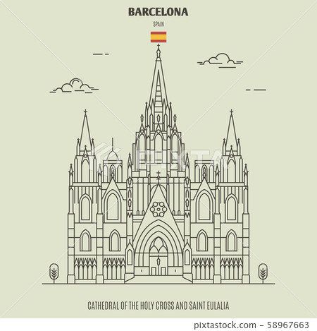 Cathedral of the Holy Cross in Barcelona 58967663