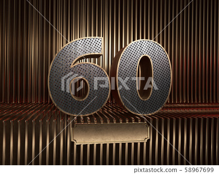 number 60 with small holes number 60 with small holes 58967699
