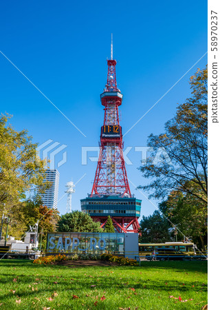 Sapporo TV Tower Cityscape 58970237