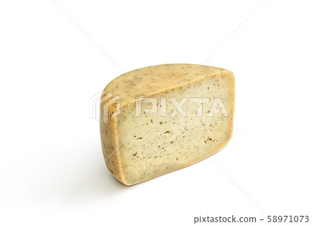 Delicious cheese close up isolated on white studio background Delicious cheese close up isolated on white studio background 58971073