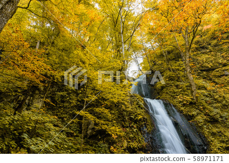 Oirase小河在Yunii落 58971171