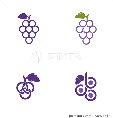 Grapes vector icon illustration design 58971518