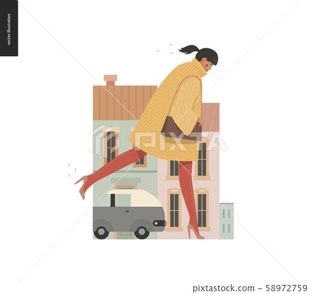 Rain - running girl Rain - running girl 58972759