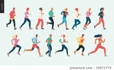 Marathon race group Marathon race group 58972774