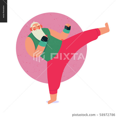 Sporting Santa - kickboxing aerobic Sporting Santa - kickboxing aerobic 58972786