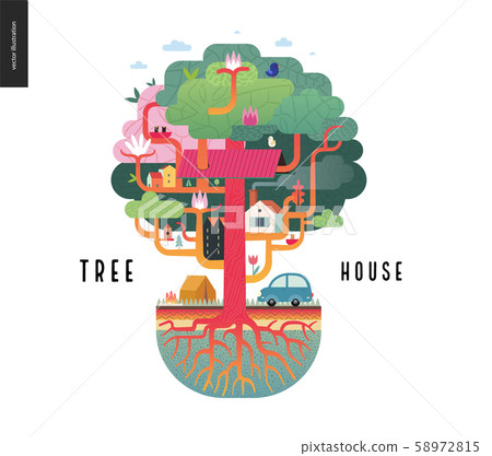 Tree house concept 58972815