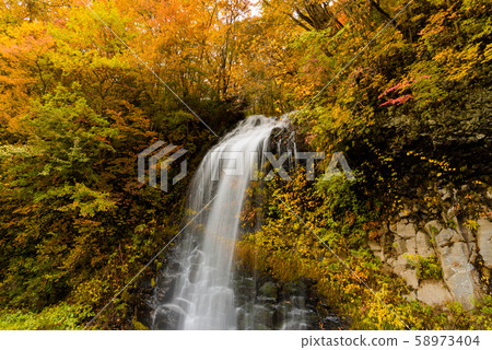 Hot water waterfall 58973404