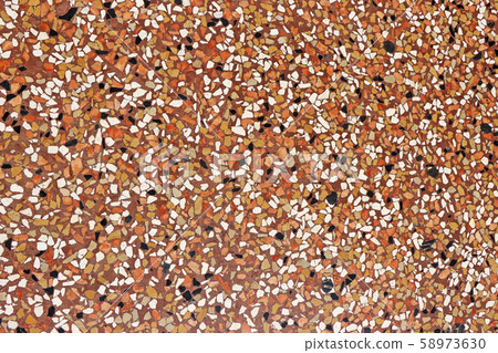Mosaic flooring of multicolored small stones Mosaic flooring of multicolored small stones 58973630