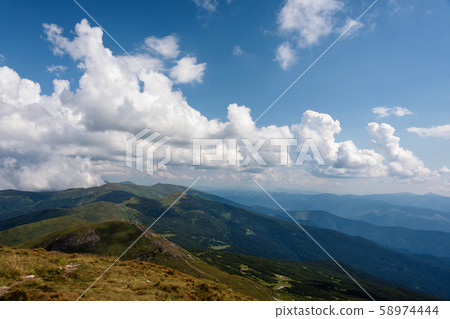 Autumn landscape in the Carpathian mountains. View Autumn landscape in the Carpathian mountains. View 58974444