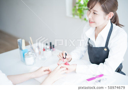 Nail salon hand care beauty Nail salon hand care beauty 58974679