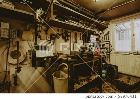 domestic home workshop room 58976431
