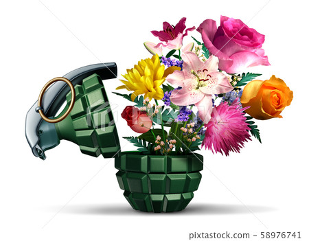 Grenade And Flowers Grenade And Flowers 58976741
