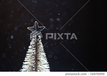 fir tree snow dark background fir tree snow dark background 58976999