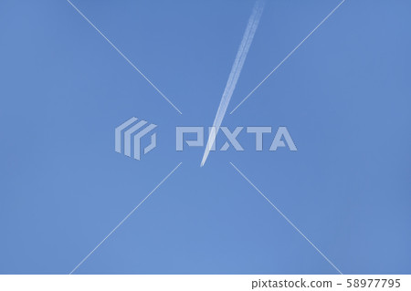 Flight of the plane sky. 58977795