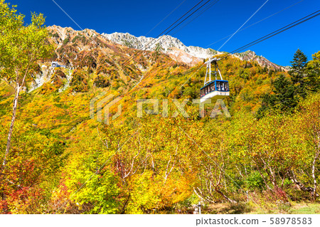 <Toyama Prefecture> Autumn leaves of Kurobedaira and Tateyama Kurobe Alpine Route <Toyama Prefecture> Autumn leaves of Kurobedaira and Tateyama Kurobe Alpine Route 58978583