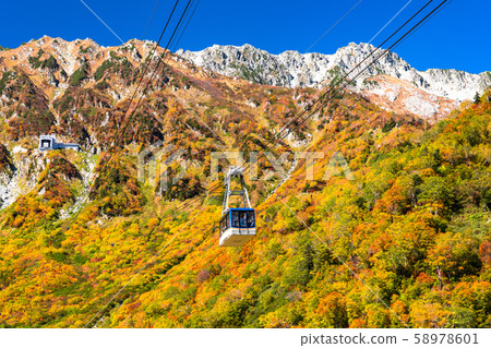 <Toyama Prefecture> Autumn leaves of Kurobedaira and Tateyama Kurobe Alpine Route <Toyama Prefecture> Autumn leaves of Kurobedaira and Tateyama Kurobe Alpine Route 58978601