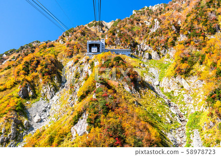 <富山縣>黑部平和立山黑部阿爾卑斯山脈的紅葉 <富山縣>黑部平和立山黑部阿爾卑斯山脈的紅葉 58978723
