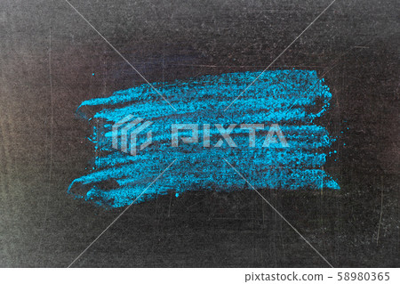 Grunge blue chalk art brush in square line shape Grunge blue chalk art brush in square line shape 58980365