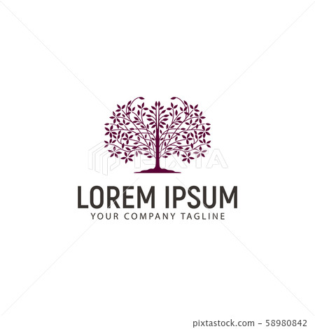 tree logo design concept template - Stock Illustration [58980842] - PIXTA
