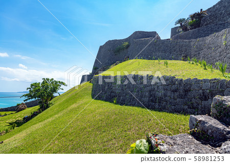 Beautiful wall of Katsuren Castle Beautiful wall of Katsuren Castle 58981253