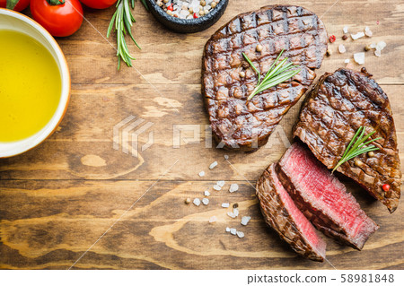 Grilled marbled meat steak Grilled marbled meat steak 58981848