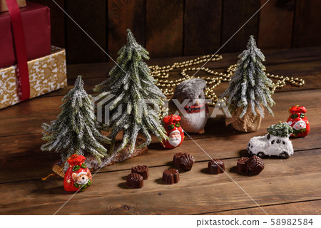 Assortment of fine chocolate candies Assortment of fine chocolate candies 58982584