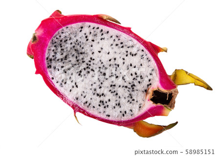 pitahaya fruit isolated on white background pitahaya fruit isolated on white background 58985151