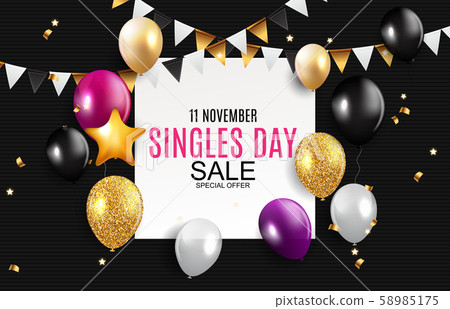 November 11 Singles Day Sale Abstract Background.. 58985175
