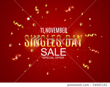 November 11 Singles Day Sale Abstract Background.. 58985181