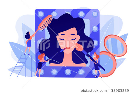 Beauty salon concept vector illustration. Beauty salon concept vector illustration. 58985289