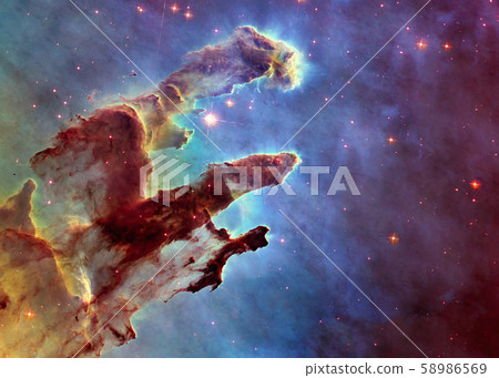 Somewhere in extreme deep space. Pillars of Somewhere in extreme deep space. Pillars of 58986569