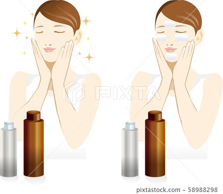 Person: Female Adult Female Beauty Cosmetic Care Cotton Pack Esthetic Person: Female Adult Female Beauty Cosmetic Care Cotton Pack Esthetic 58988298
