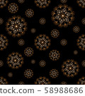 vector mandala background,Indian henna tattoo . ￼ 58988686