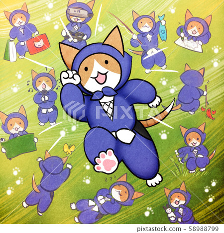 A cat who plays and learns a lot, is crazy about performing arts, and is an eager ninja. A cat who plays and learns a lot, is crazy about performing arts, and is an eager ninja. 58988799