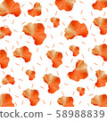 Set of colorful autumn leaves and white background  58988839