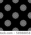 vector mandala background,Indian henna tattoo . ￼ 58988858