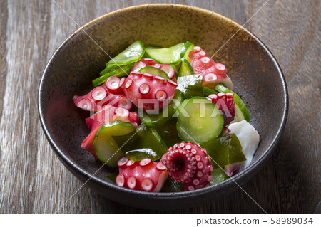 Octopus and cucumber vinegared Octopus and cucumber vinegared 58989034