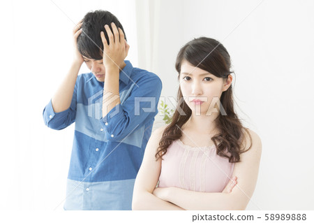 An angry couple An angry couple 58989888